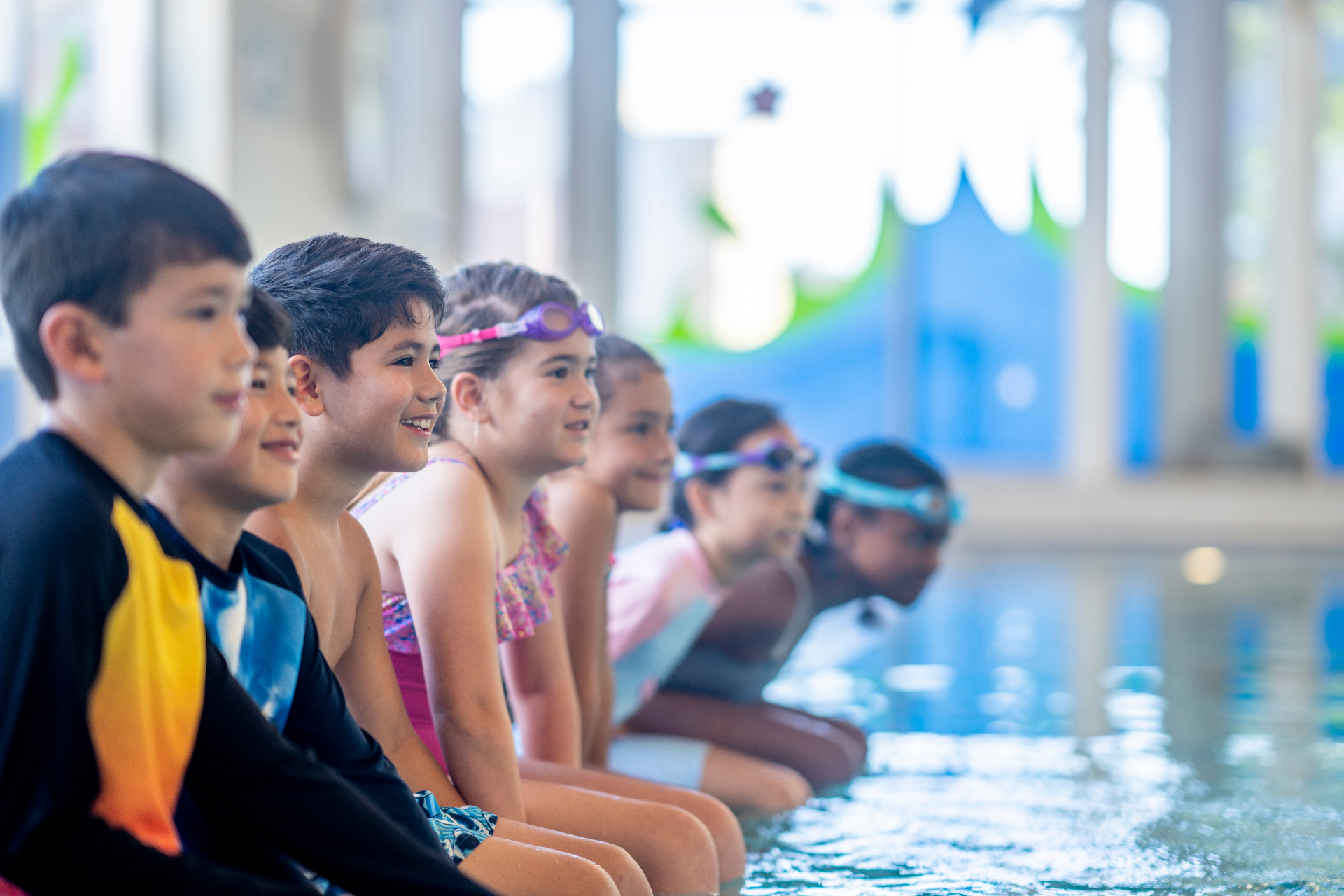 Jurong East kids group swimming lesson